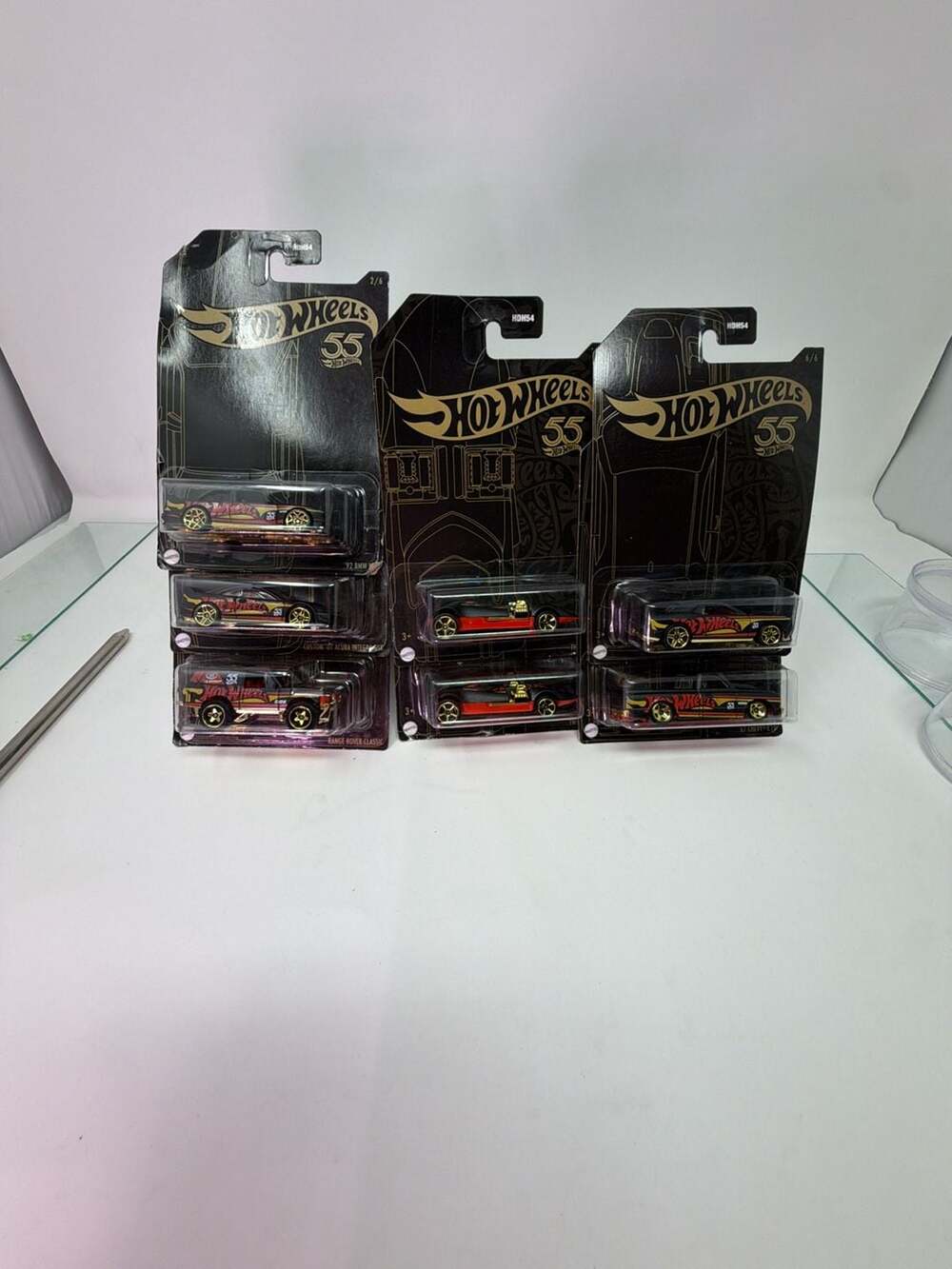 Hot Wheels 55th Anniversary Pearl & Chrome 1:64 Complete Set of 6